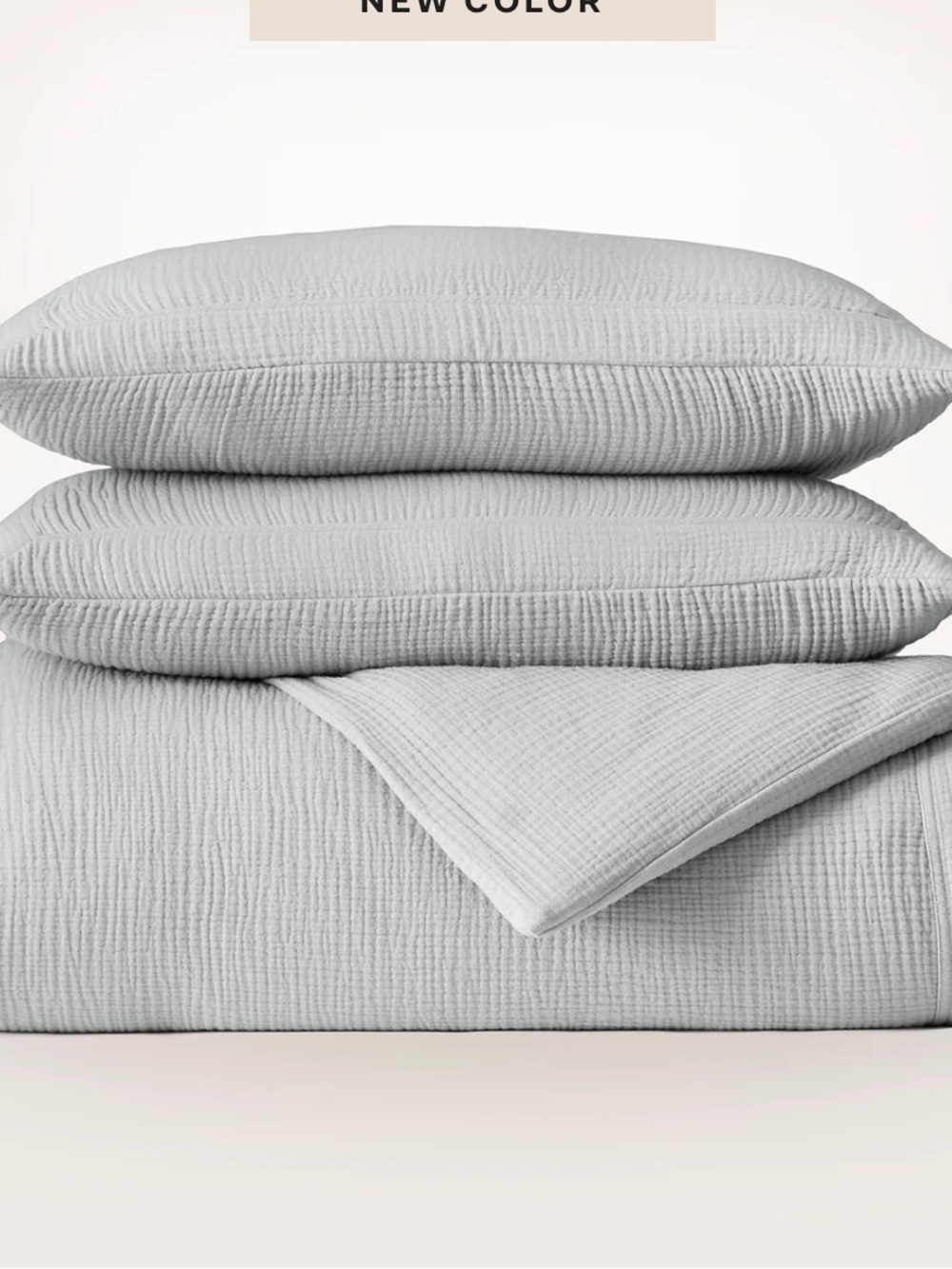 Boll & Branch Dream Duvet Set sky blue size full/ queen